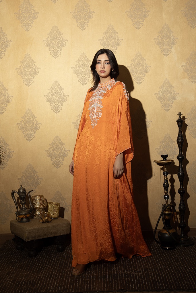Orange Vine Kaftan